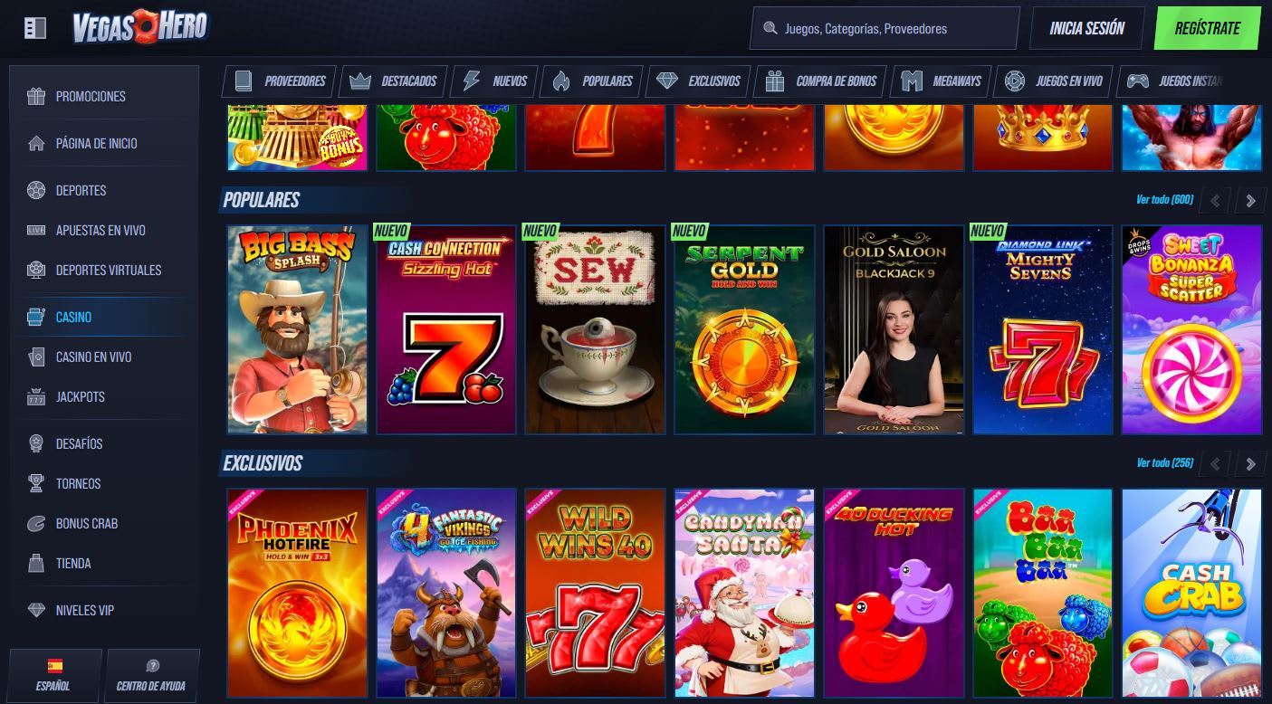 VegasHero Casino en Español 2025