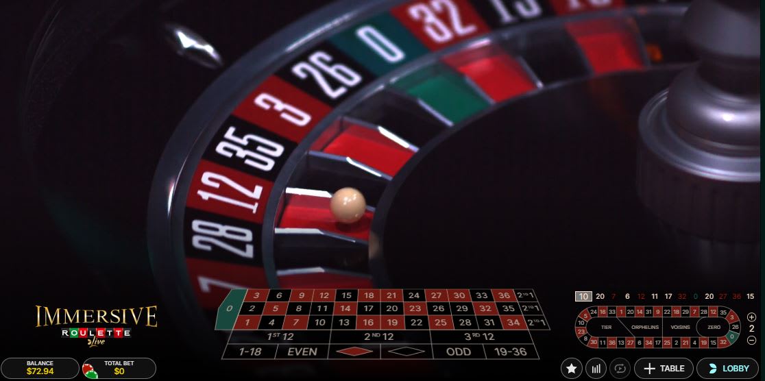 Evolution Gaming Immersive Live Roulette