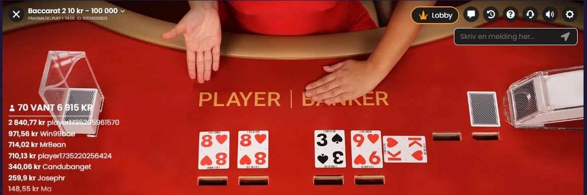 Baccarat RTP och utbetaling