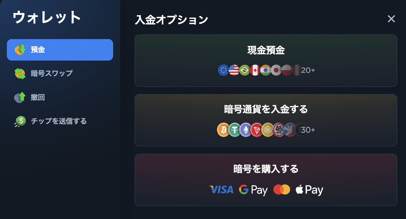 BetFury ペイメント画像