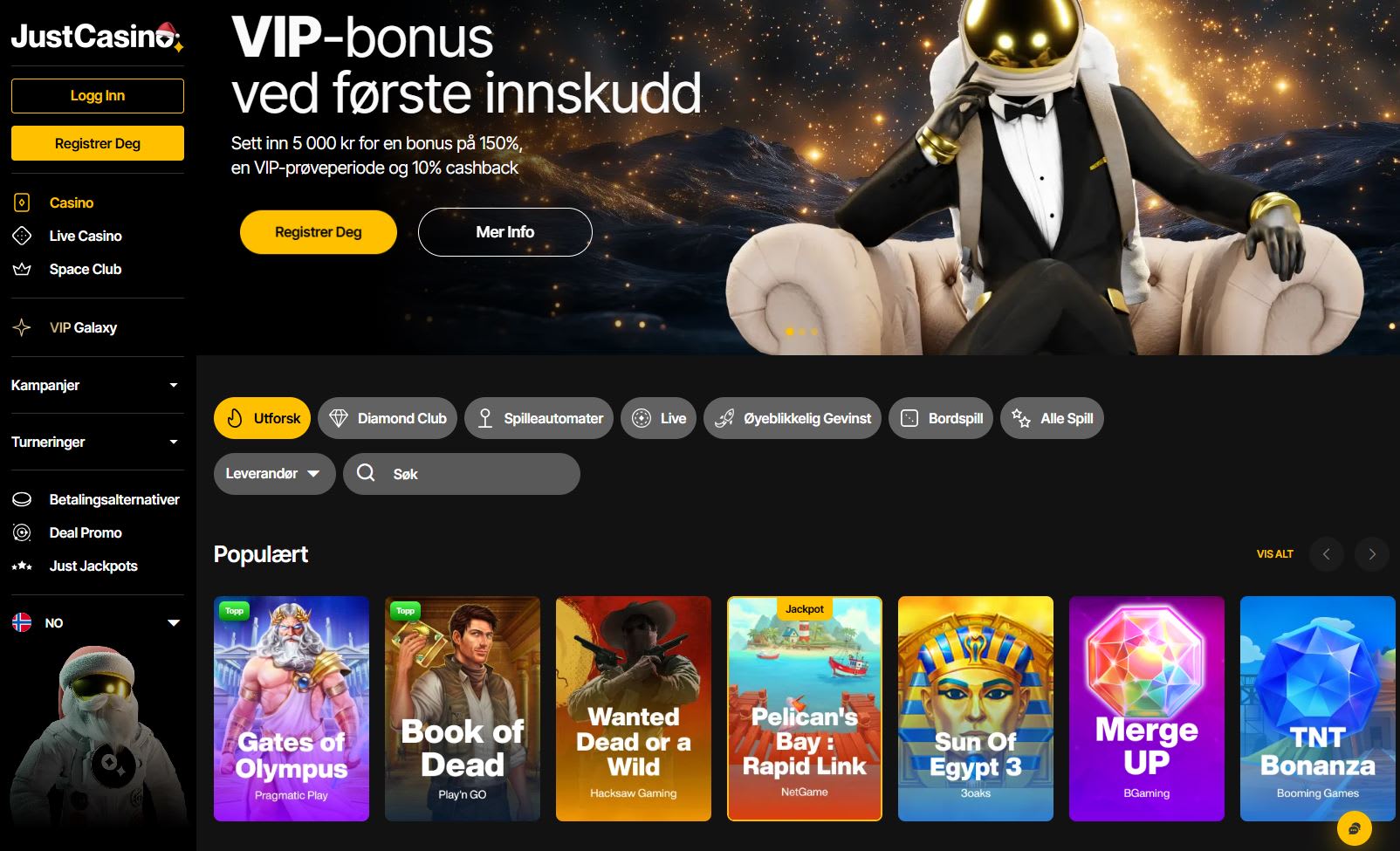 JustCasino (på norsk) 2025