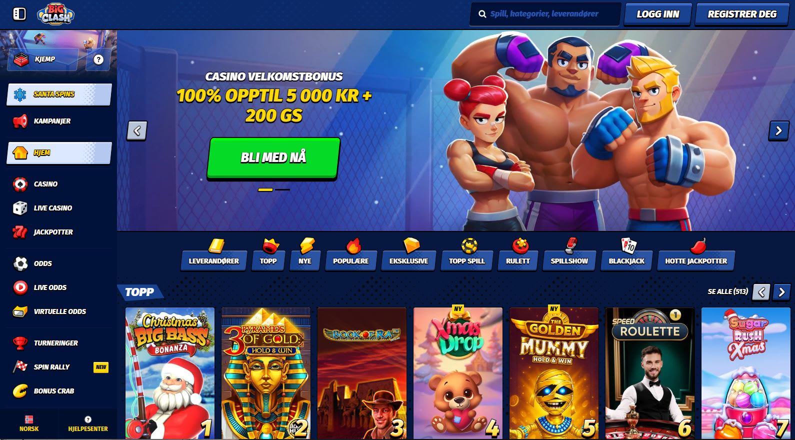 BigClash Casino (på norsk) 2025