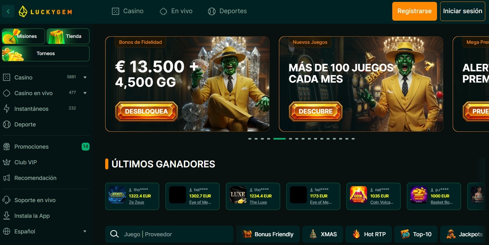 LuckyGem Casino en Español 2025