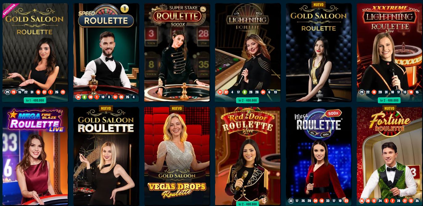Juegos de ruleta en Spinanga Casino