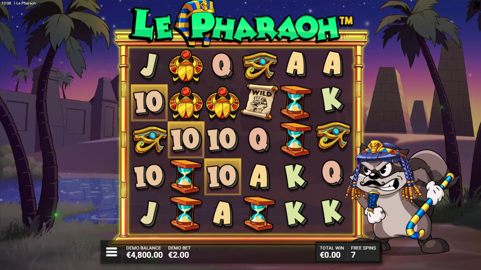 Tragaperras Le Pharaoh Hacksaw Gaming - Ronda de bonificación Luck of the Pharaoh