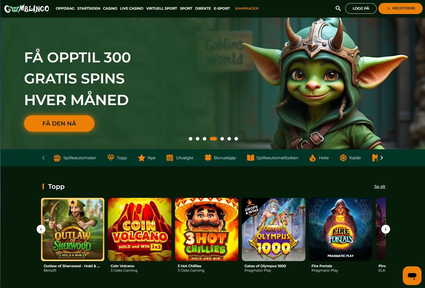 Gomblingo Casino Norge 2026