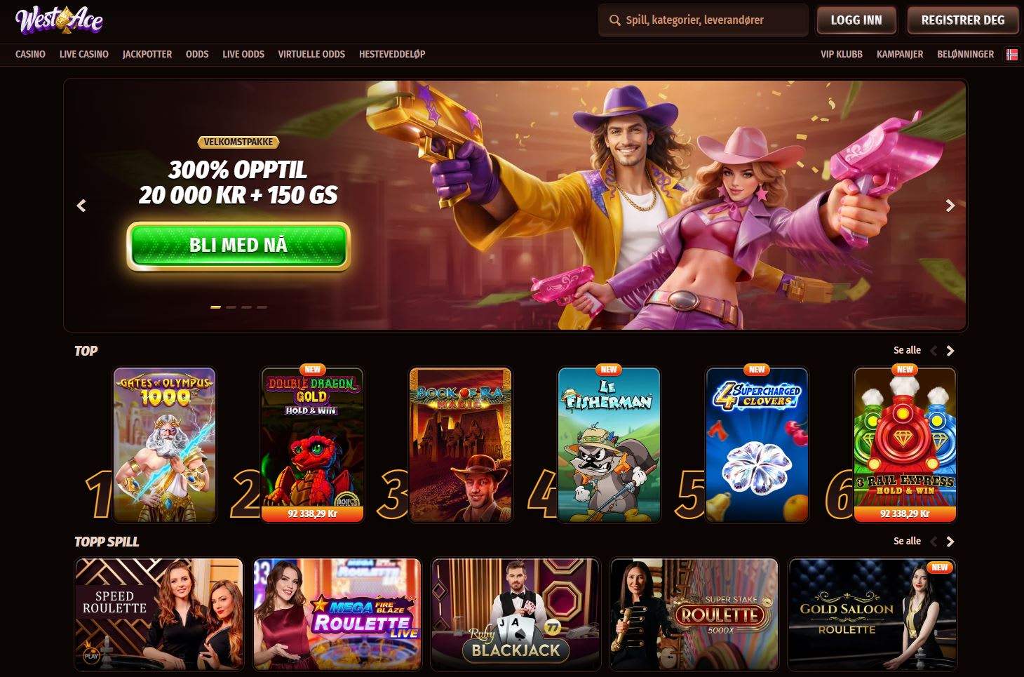WestAce Casino Norge 2026