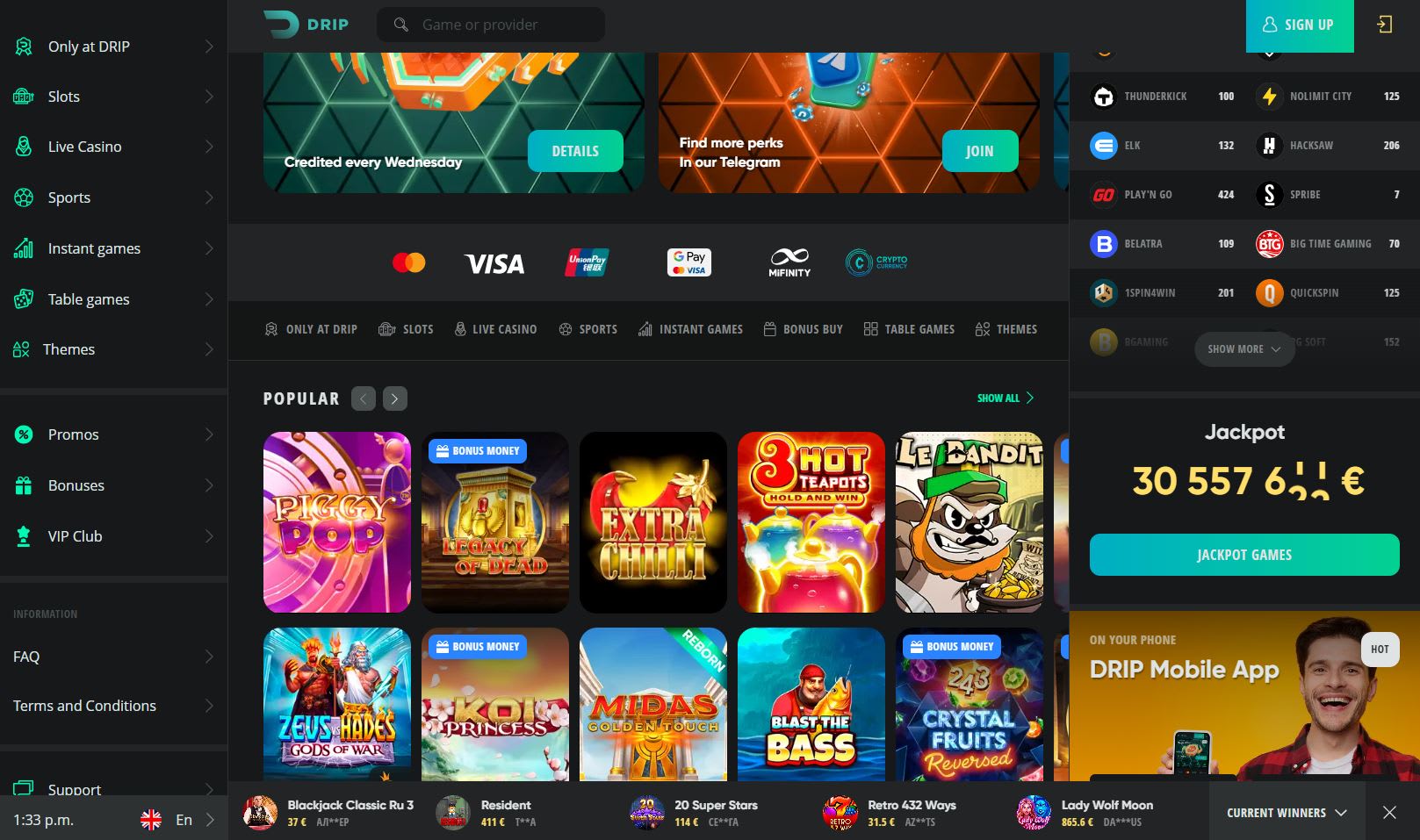 Drip Casino Norge 2026