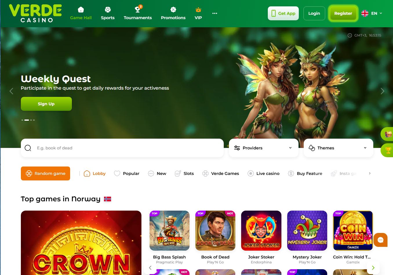 Verde Casino Norge 2026