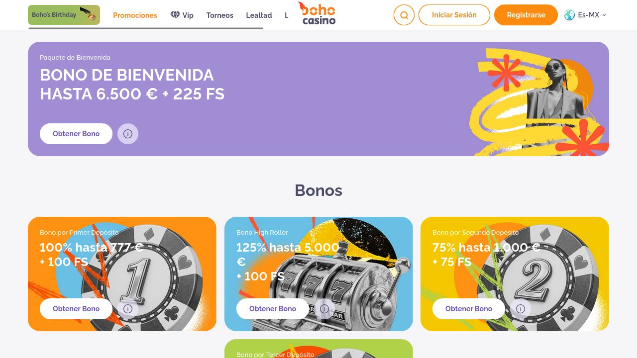 Boho Casino en Español 2026