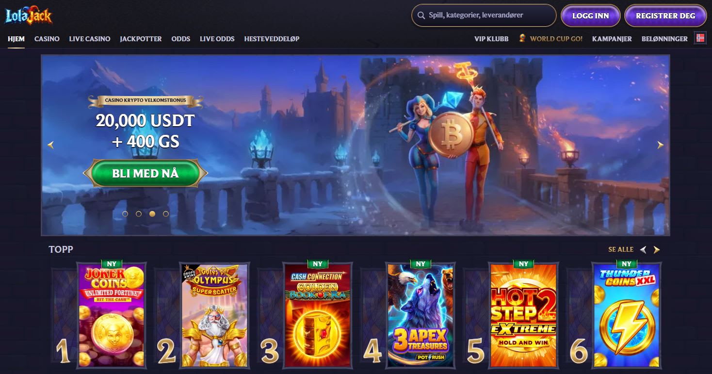 LolaJack Casino Norge 2026