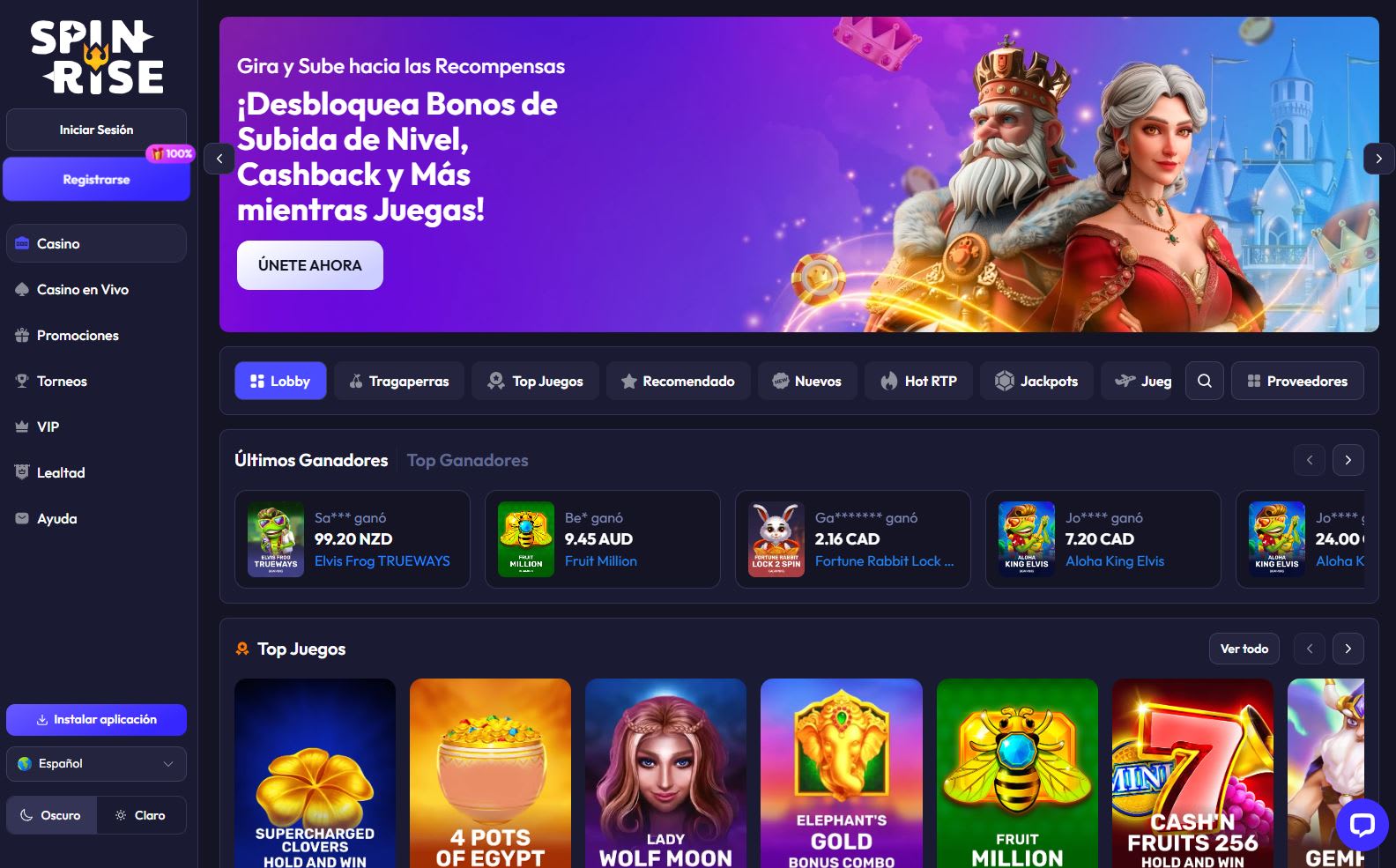 Spinrise Casino en Español 2026