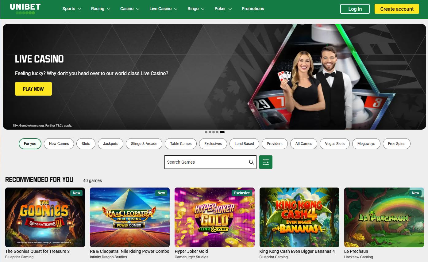 Unibet Casino UK (July 2026)
