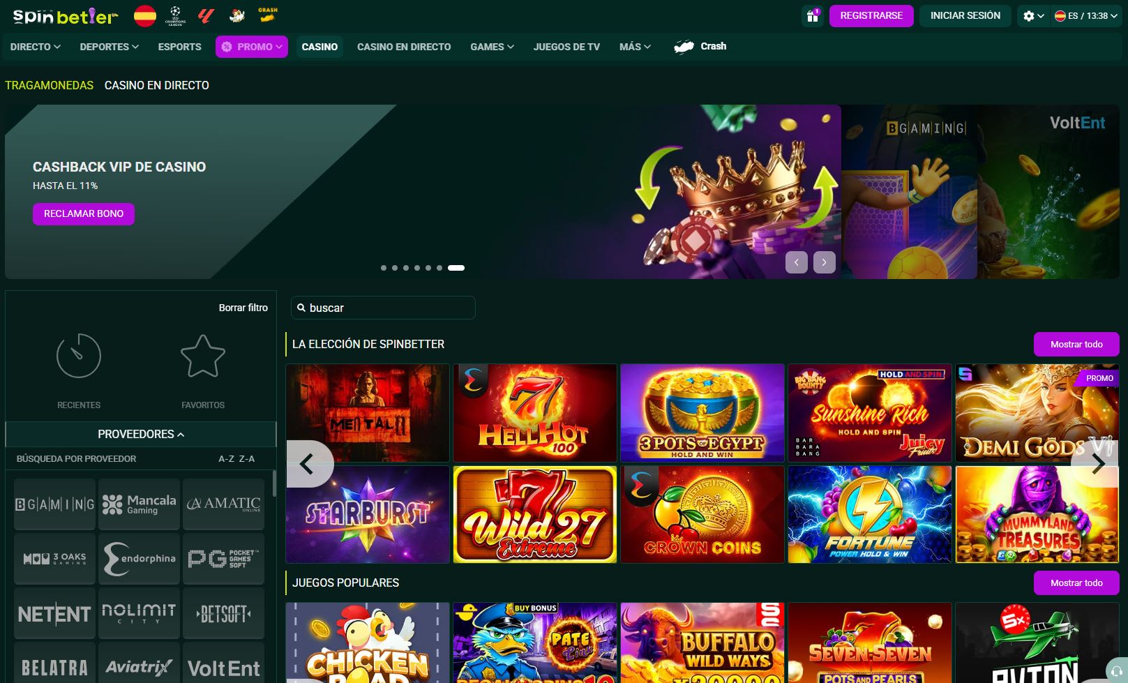SpinBetter Casino en Español 2026