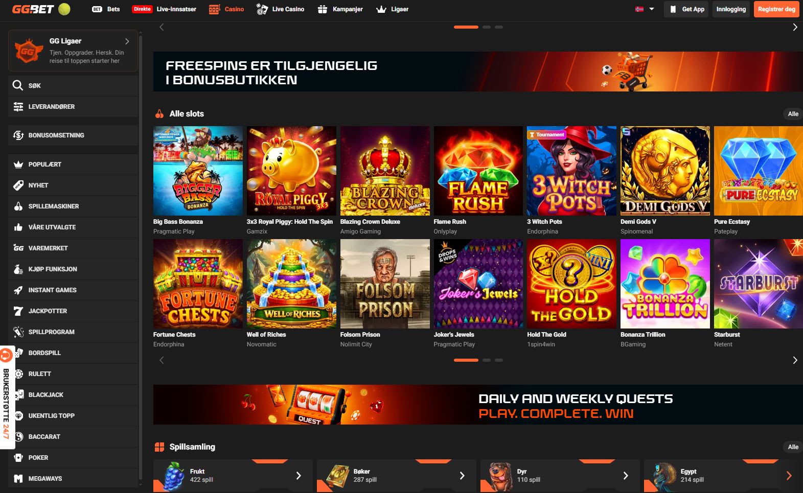 GGbet Casino Norge 2026
