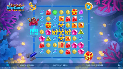 Reef Raider Free Spins