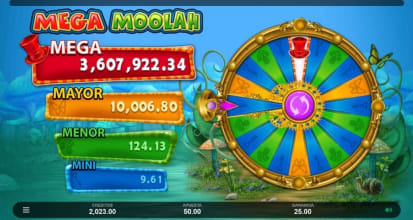 Ruleta de la Fortuna Absolootly Mad Mega Moolah