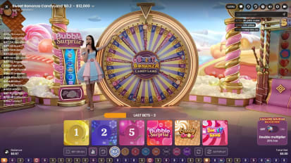 Sweet Bonanza Candyland - Bet Screen