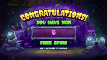 Gratisspinn Book of Monsters