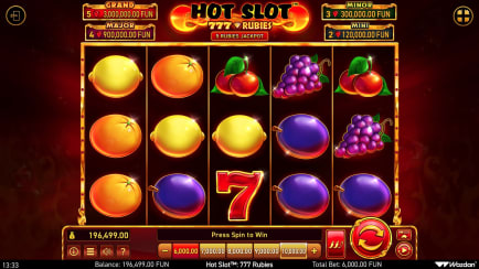 Hot Slot™: 777 Rubies - Base Game