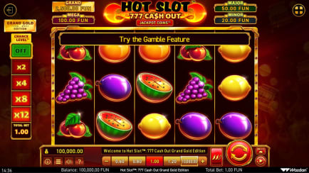 Hot Slot™: 777 Cash Out Grand Gold Edition - Base Game