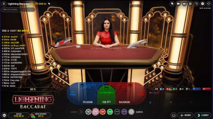 Evolution Live Lightning Baccarat