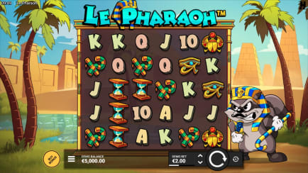 Tragaperras Le Pharaoh de Hacksaw Gaming en juego