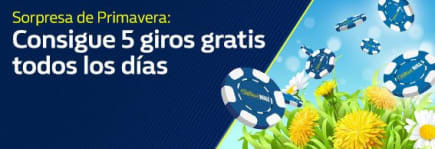 El casino online en español William Hill celebra la primavera regalando tiradas gratis al jugar a la tragaperra con dinero real