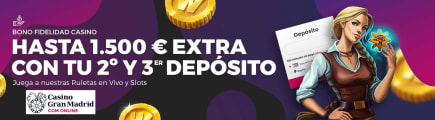 Nuevo bono de fidelización de Casino Gran Madrid