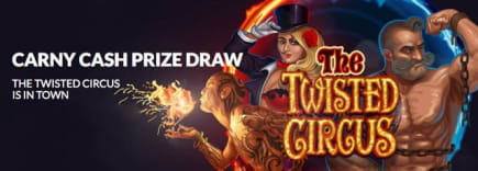 Carny cash available on Guts casino´s creepy slot!