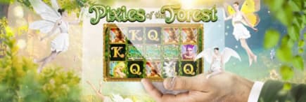 With a sprinkle of magic you could win a share of £310,000 on Pixies of the Forest casino games online!