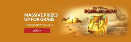 It's the February Frenzy promotion over on Guts with over £50,000 worth of casino bonuses up for grabs!