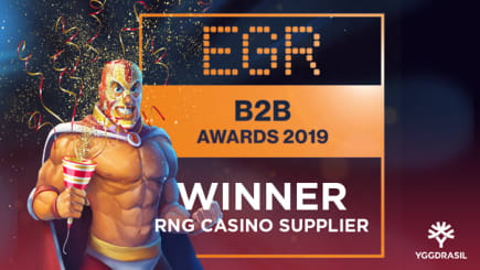 Nitro Circus slot makers Yggdrasil take home the RNG Casino Supplier of the year award!