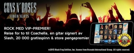 En ny konkurranse på Guns N’ Roses arrangeres på nettcasino