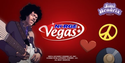 Jimi Hendrix raser over alle nettcasinoer i Norge