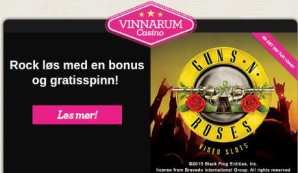 Det norske casinoet Vinnarum med bonus til sine spillere