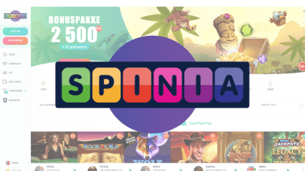 Nyt en bonusfest hos Spinia casino på nett