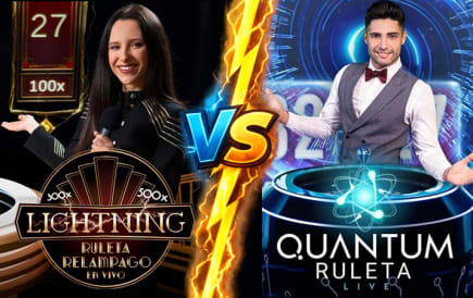 Ruleta Relámpago vs Quantum: dos gigantes del directo en España