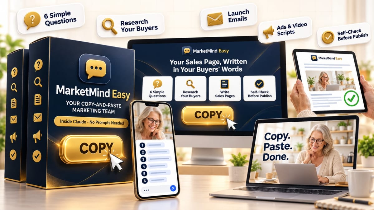 MarketMind Easy - Copy-and-Paste Marketing for Claude product image