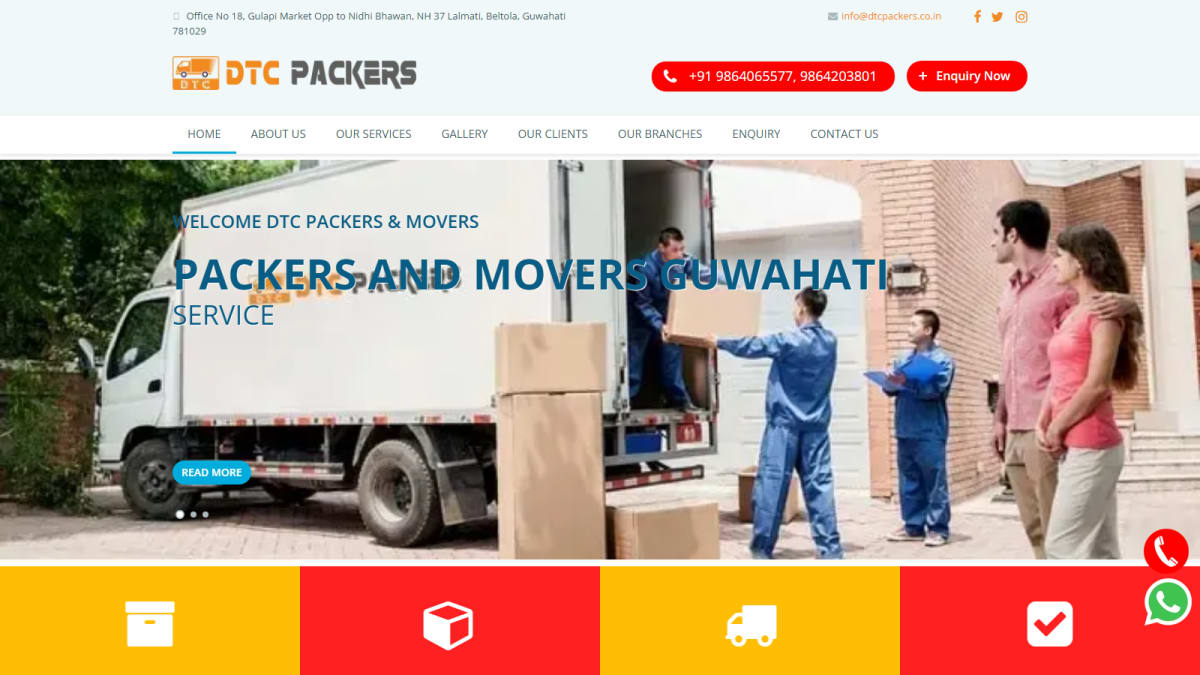 DTC Packers and Movers case study