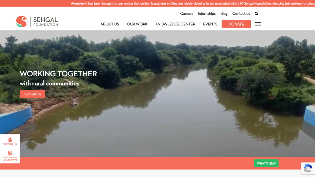 S M Sehgal Foundation case study