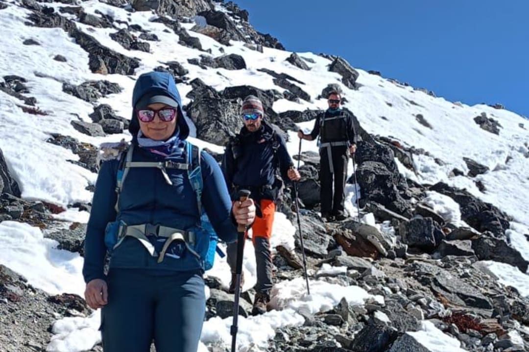 Everest Three High Passes Trek: 20 Days: trail photo