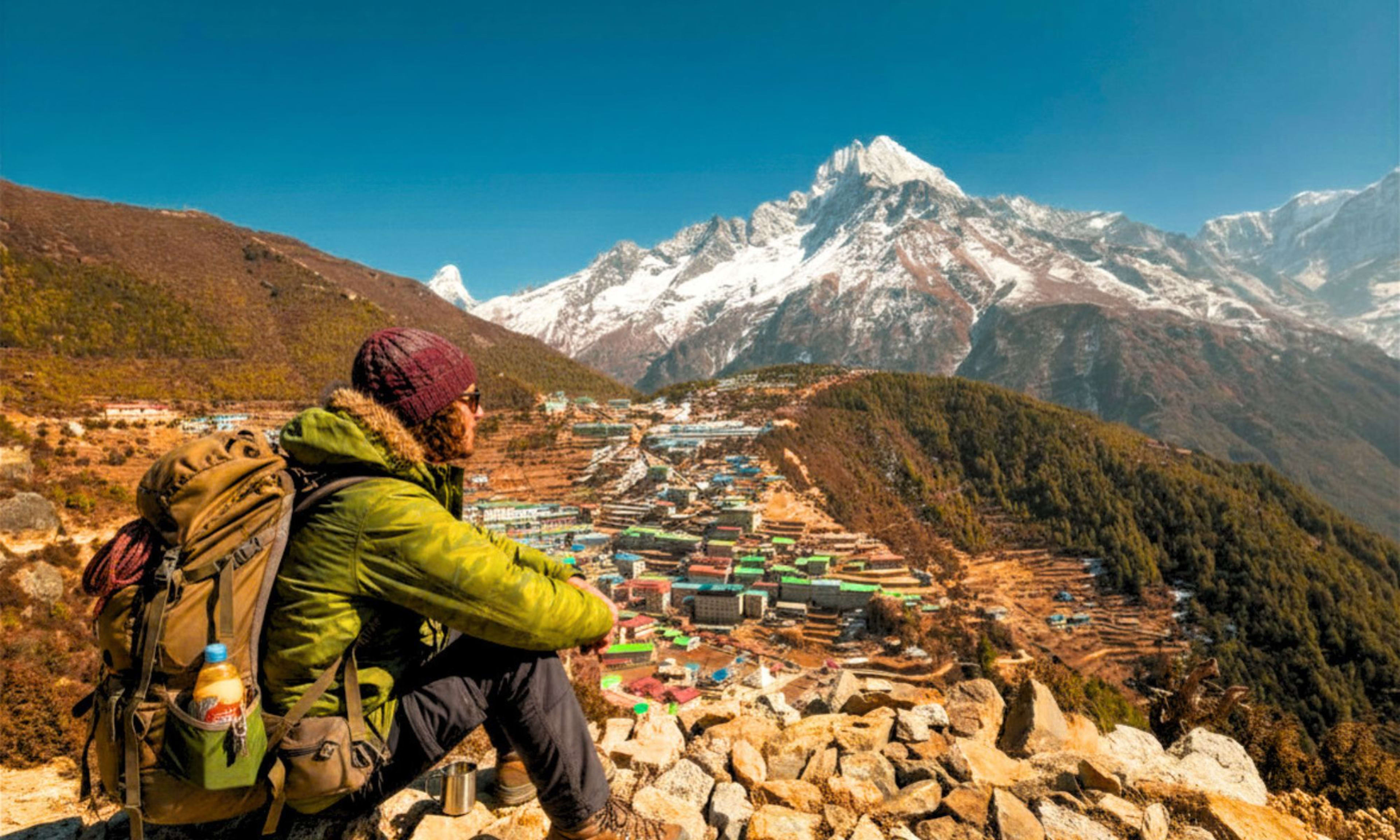 Everest Base Camp Trek by Road: 18 Days (No Lukla Flight), max elevation 5,644 m