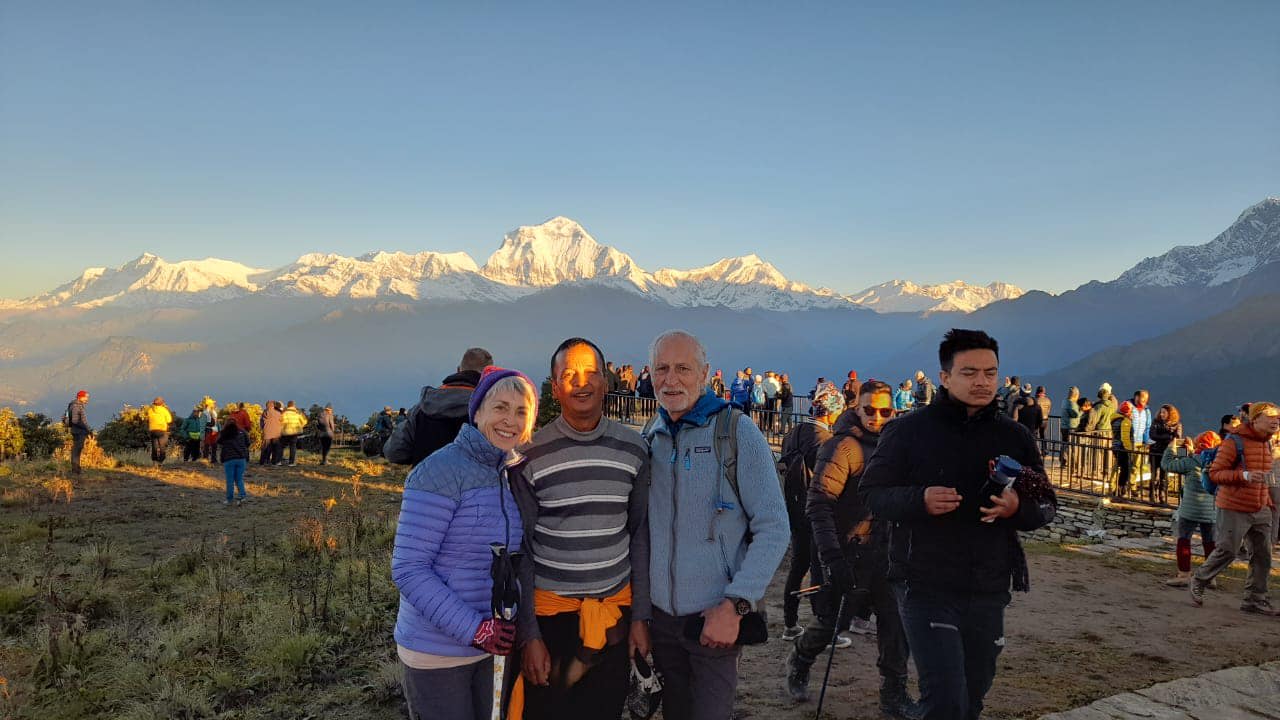 Trekkinggruppe auf dem Poon-Hill-Trek