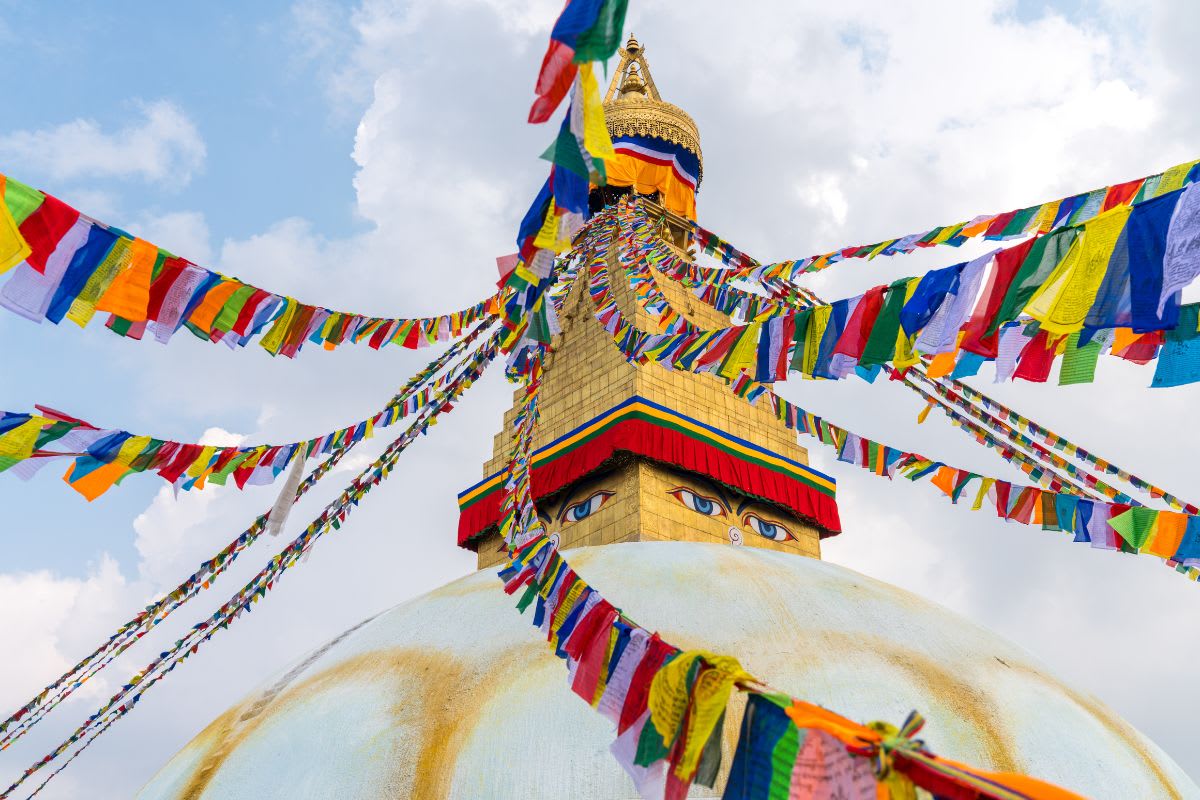 Local welcome for trekkers on an Annapurna departure