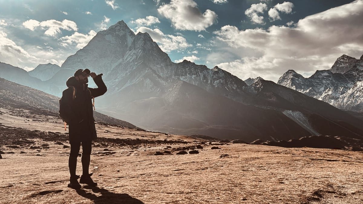 Kala Patthar and the Khumbu Icefall, Everest region