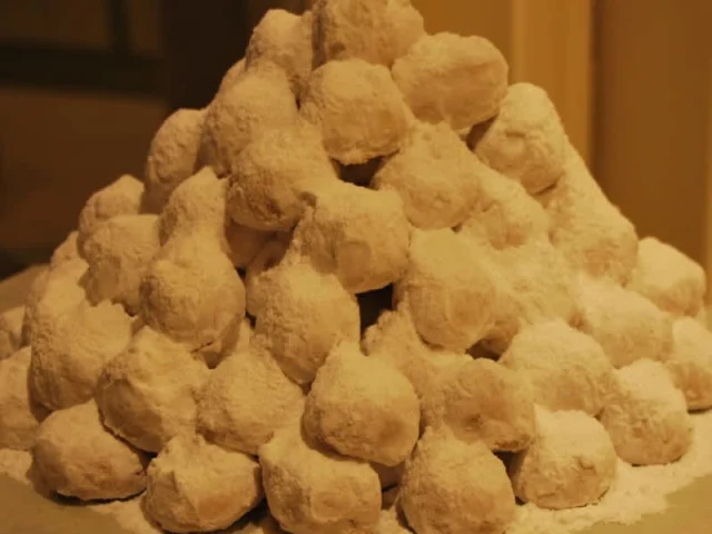 κουραμπιέδες-μπουκίτσες recipe