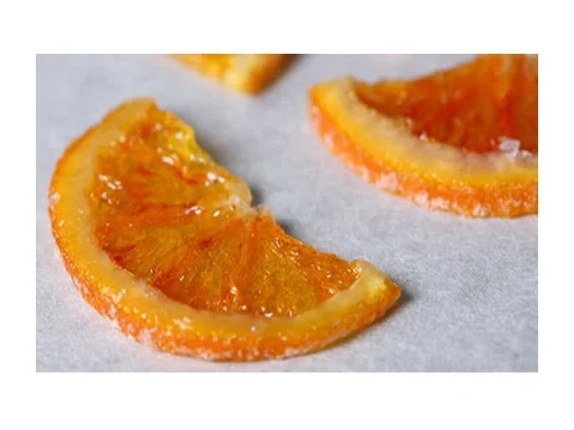 ζαχαρωμένες φέτες πορτοκαλιού recipe