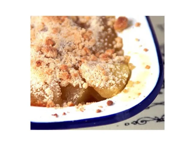 Κρυμμένη μηλόπιτα (apple crumble) recipe