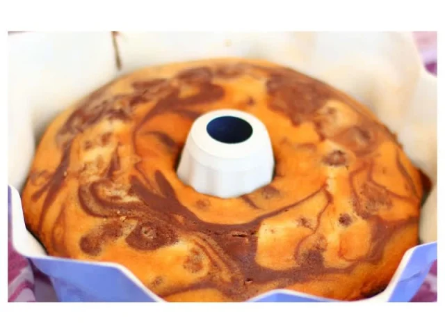 Δίχρωμο Κέικ σοκολάτα-πορτοκάλι recipe